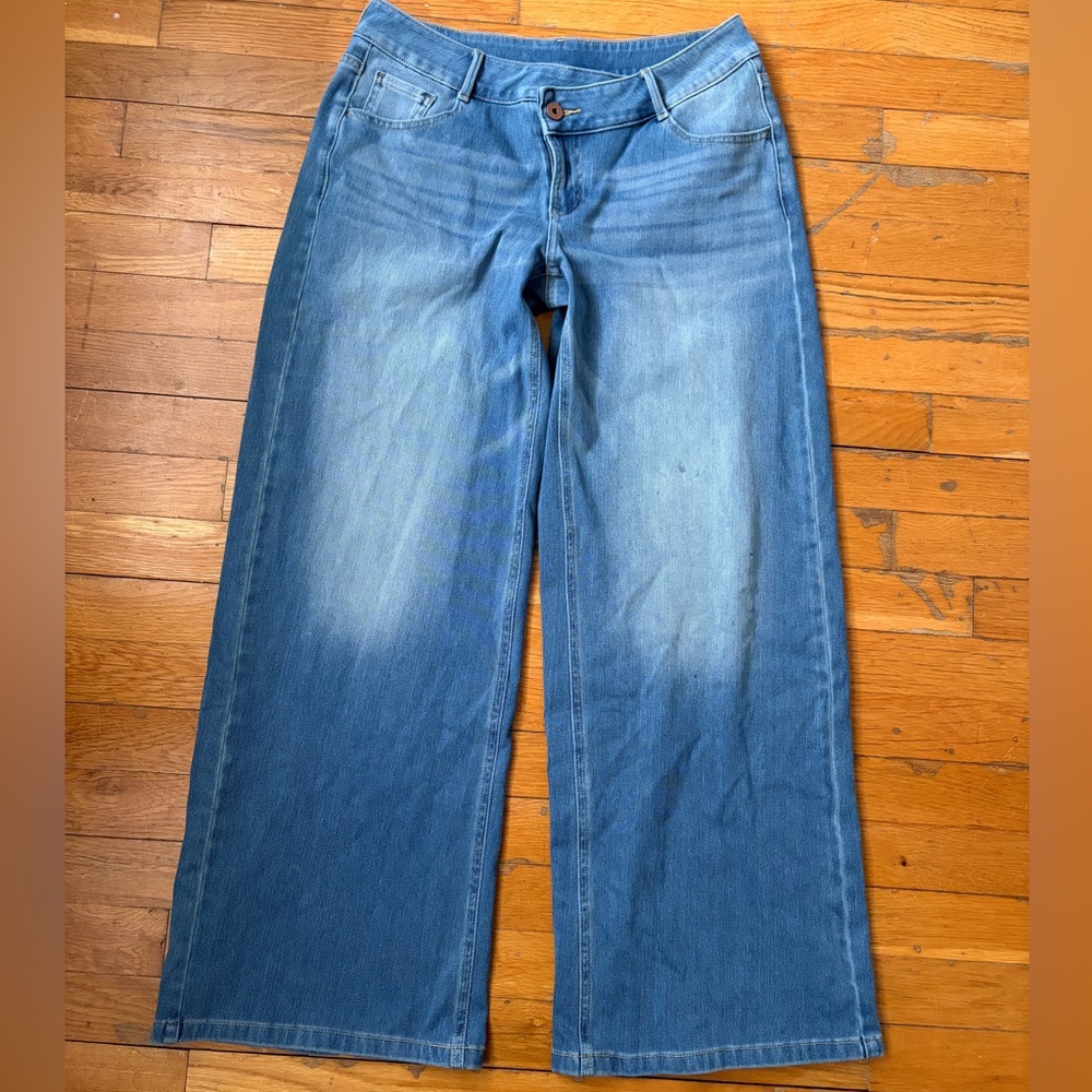 HALARA Low Rise Wide Leg Jeans
